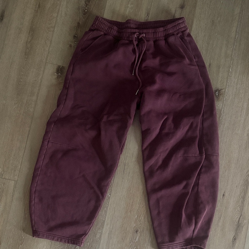 Abercrombie & Fitch Burgundy Track Pants